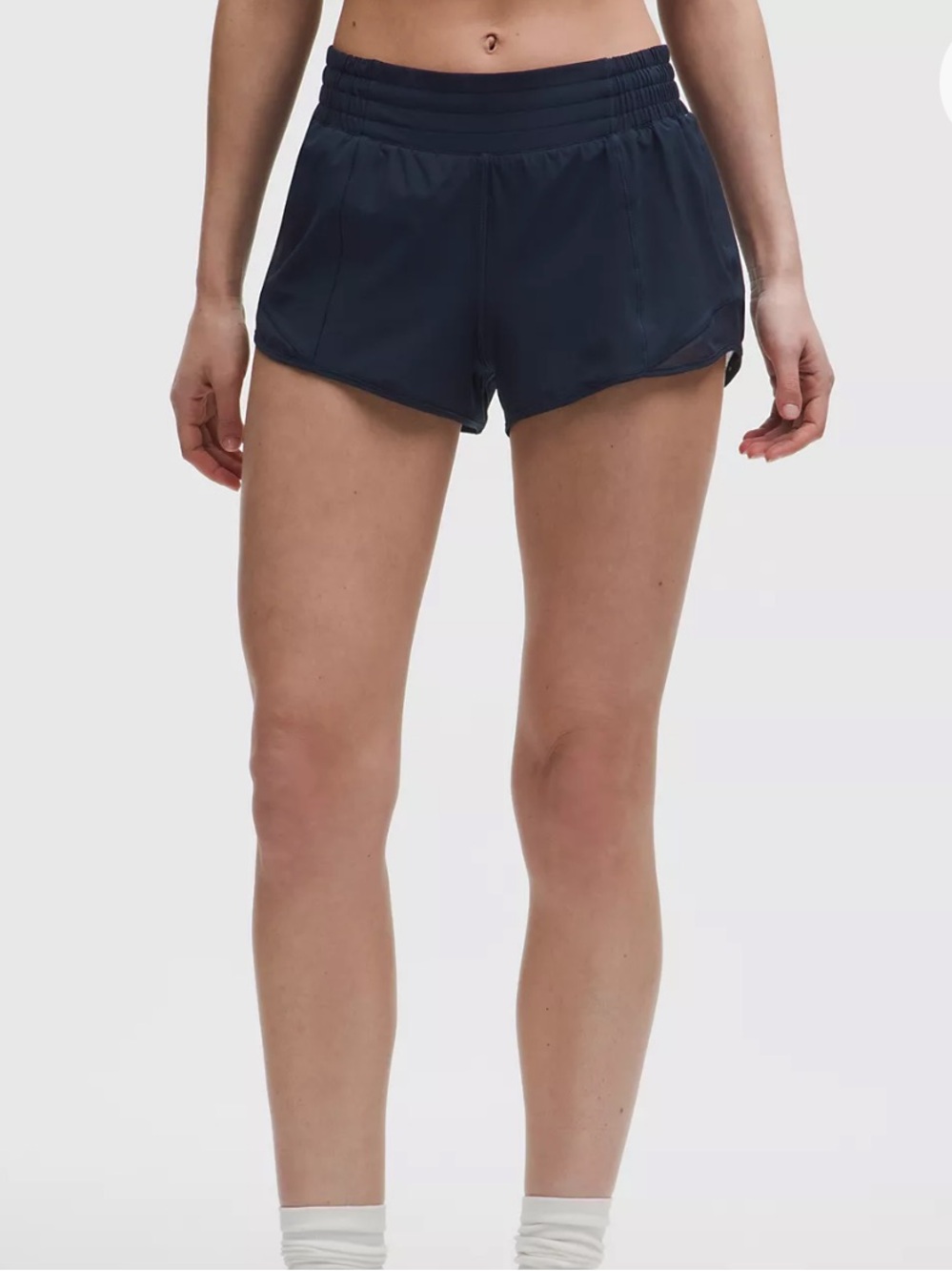lululemon high waisted hotty hot Navy Blue Athletic Shorts 8